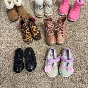 Glittery Pink Kids Boots